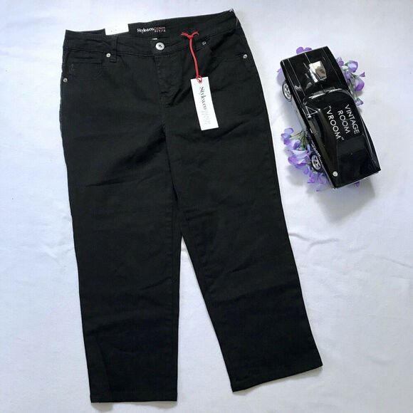 Style & Co Denim NWOT Black Capri for Women 6P - Picture 2 of 10